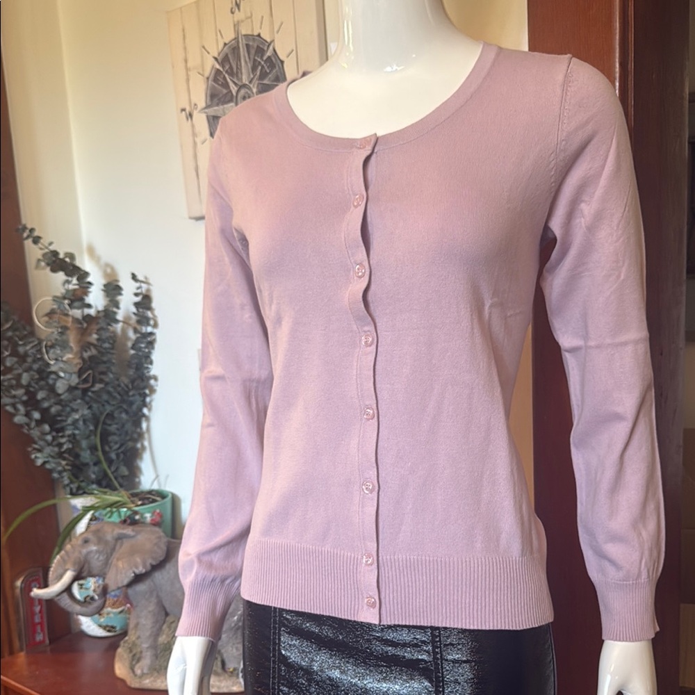 NWT northern reflections size s, Chic lavender Cardigan Sweater with Soft Knit